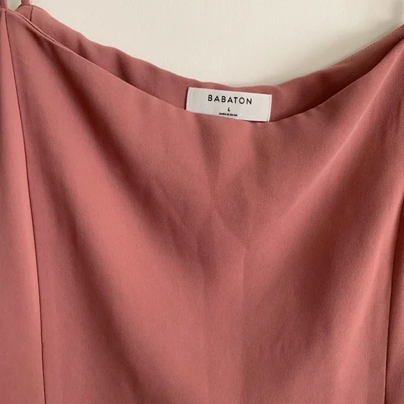 Babaton Side Slit Midi Tilde Dress in MAUVE/BLUSH - Picture 7 of 8